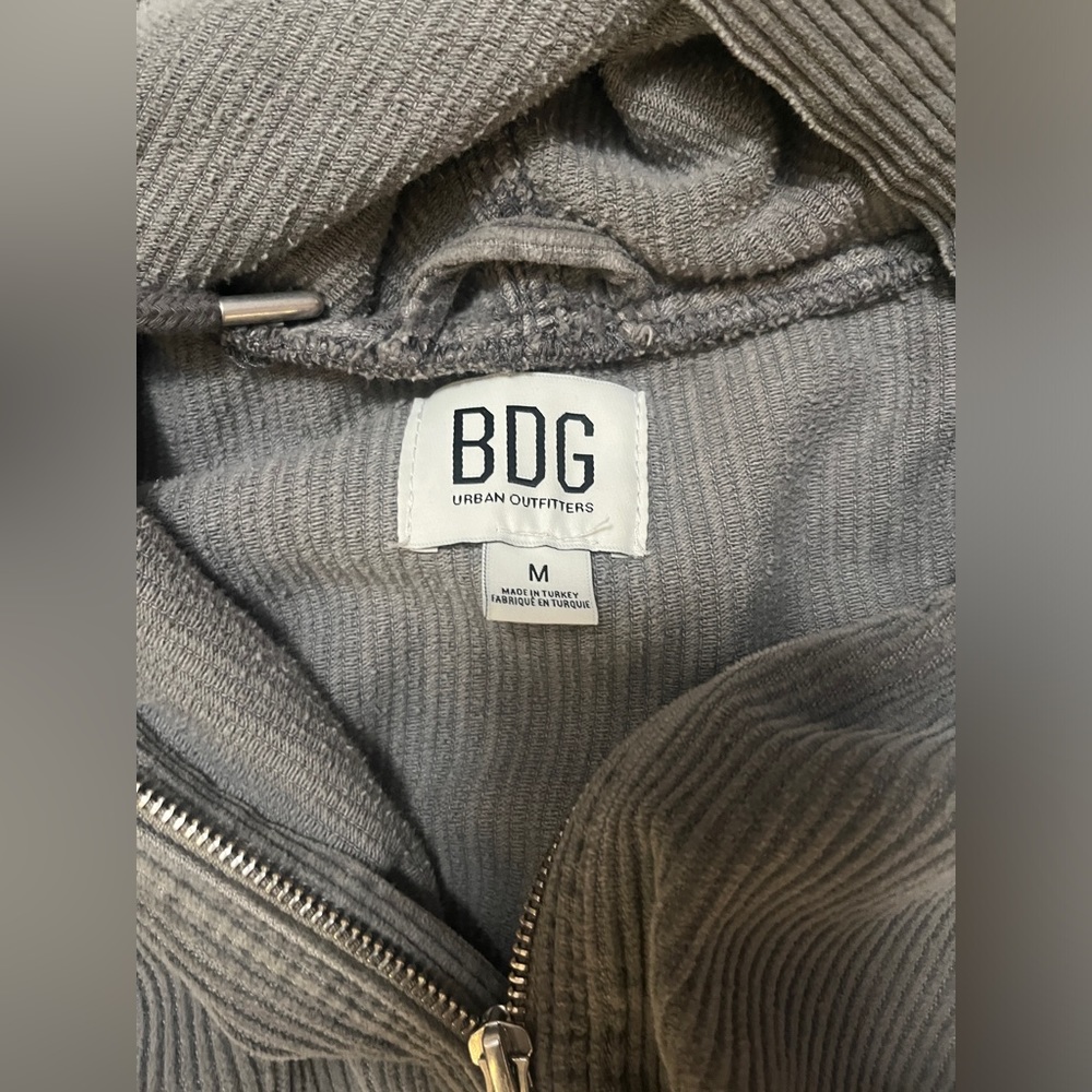 BDG Hooded Cotton Corduroy Jacket